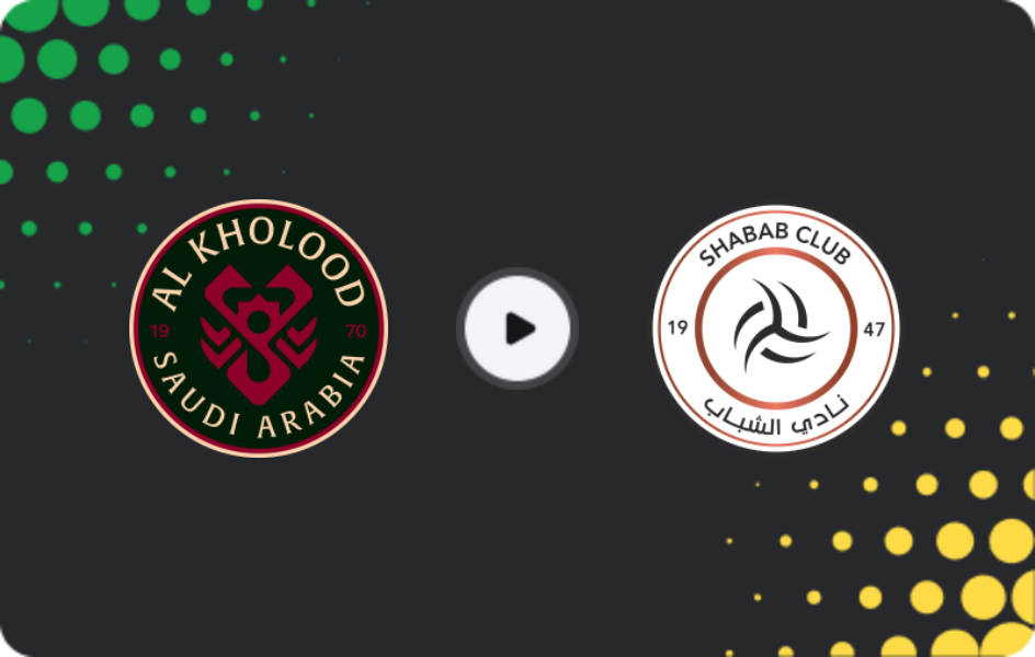 Where to watch Al Kholood — Al Shabab, Pro League, 07.02.2026