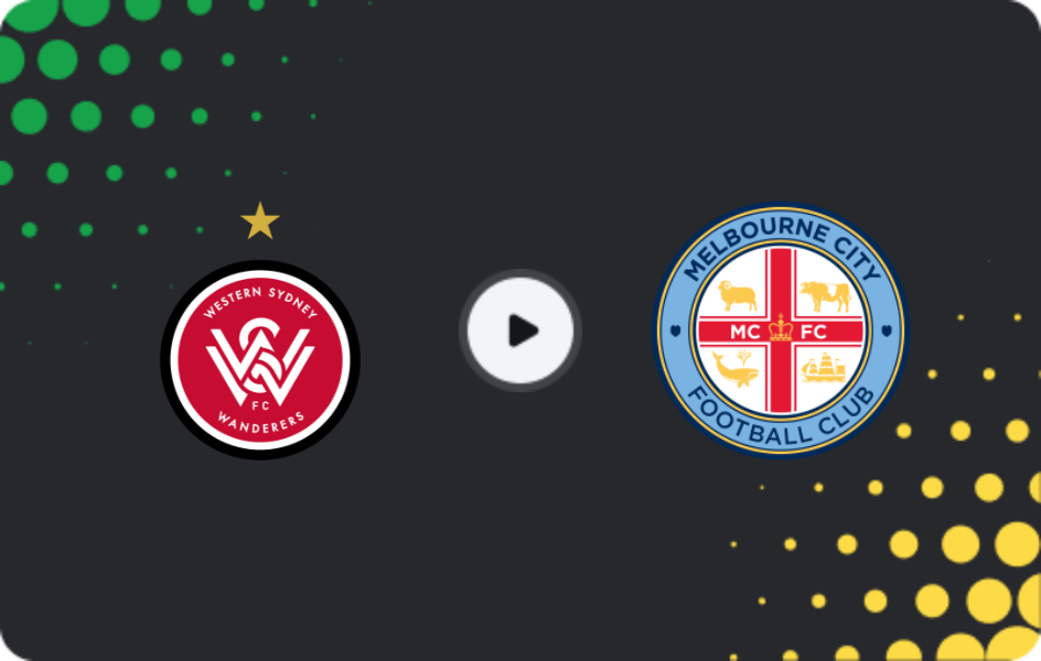 Where to watch Western Sydney Wanderers — Melbourne City, A-League, 07.02.2026