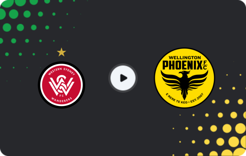 Where to watch Western Sydney Wanderers — Wellington Phoenix, A-League, 13.02.2026