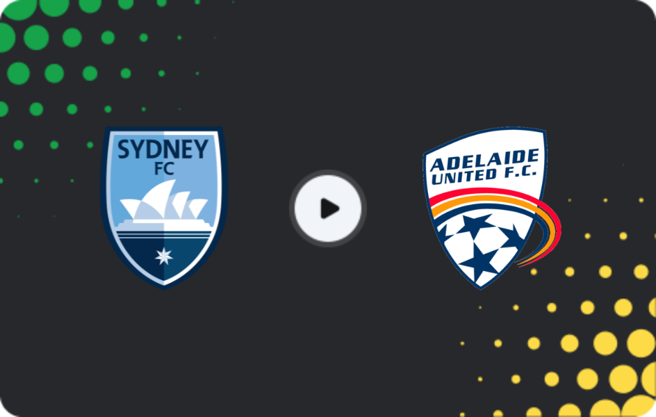 Where to watch Sydney — Adelaide United, A-League, 14.02.2026