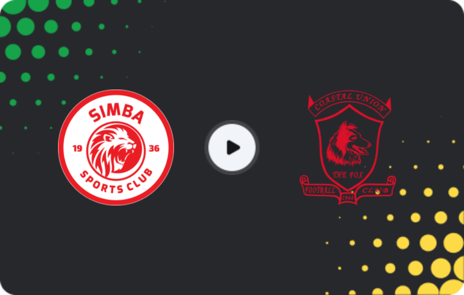 Where to watch Simba — Coastal Union, Premier League, 05.03.2026