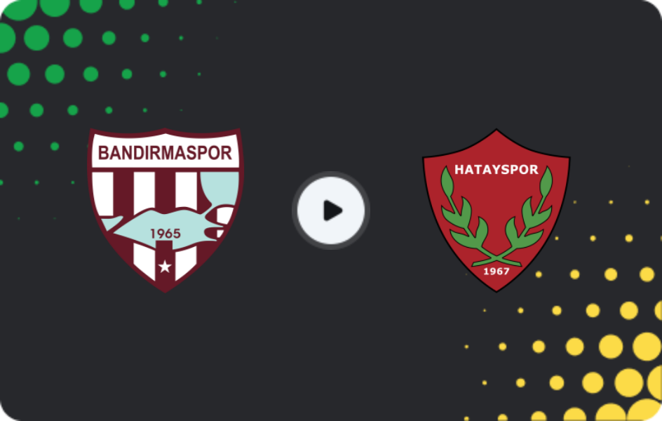 Where to watch Bandırmaspor — Hatayspor, TFF First League, 22.02.2026