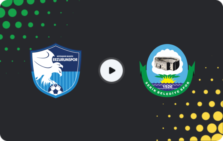 Where to watch Erzurumspor — Serik Belediyespor, TFF First League, 22.02.2026