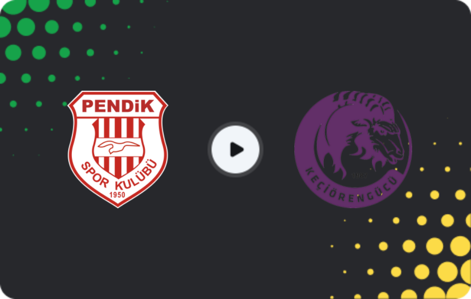 Where to watch Pendikspor — Keçiörengücü, TFF First League, 22.02.2026
