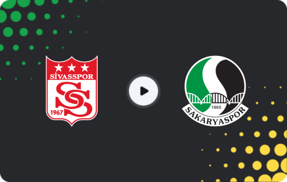 Where to watch Sivasspor — Sakaryaspor, TFF First League, 22.02.2026