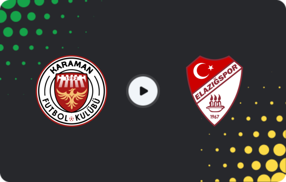 Where to watch Karaman FK — Elazığspor, 2. Lig, 22.02.2026