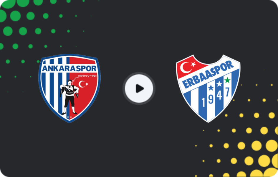 Where to watch Ankaraspor — Erbaaspor, 2. Lig, 22.02.2026