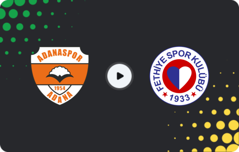 Where to watch Adanaspor — Fethiyespor, 2. Lig, 22.02.2026