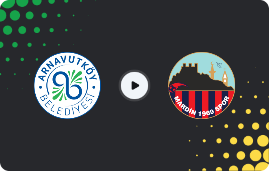 Where to watch Arnavutköy Belediyespor — Mardin 1969, 2. Lig, 22.02.2026