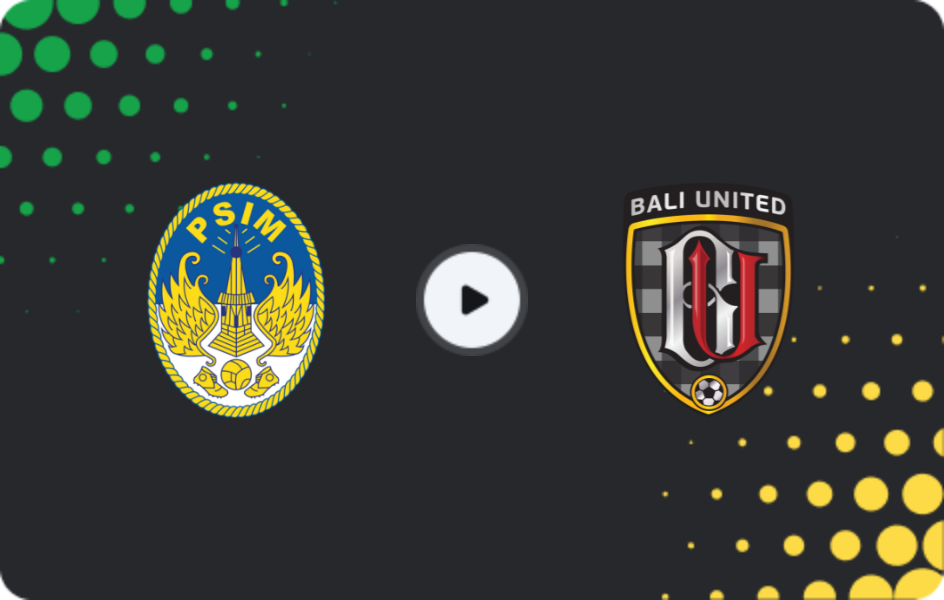 Where to watch PSIM — Bali United, Liga 1, 23.02.2026