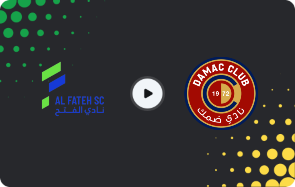 Where to watch Al Fateh — Damac, Pro League, 26.02.2026