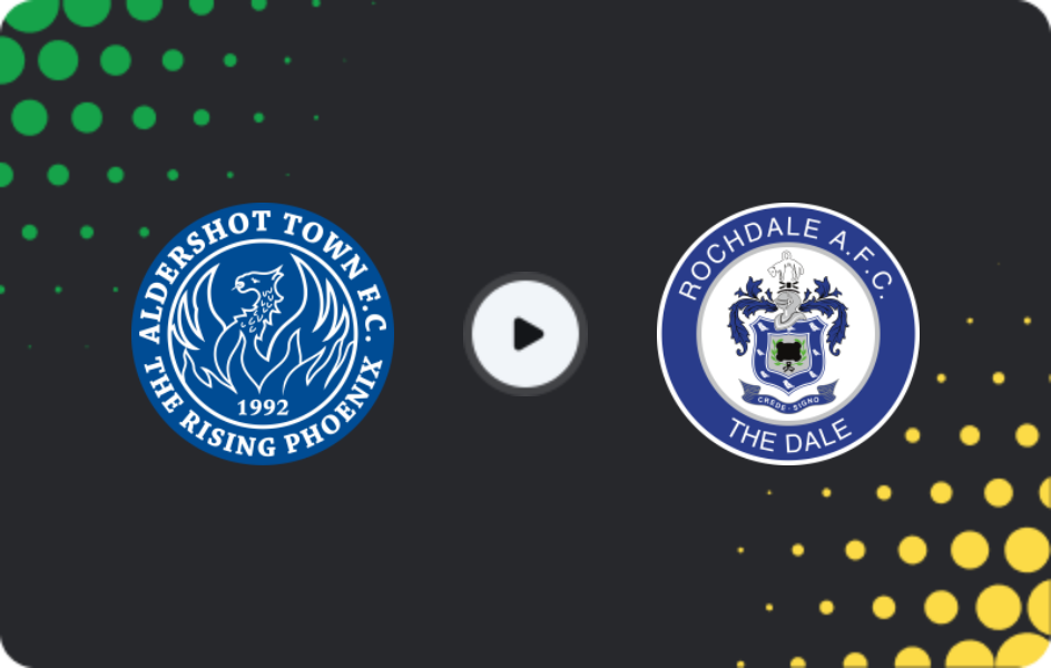 Where to watch Aldershot Town — Rochdale, National League, 28.02.2026