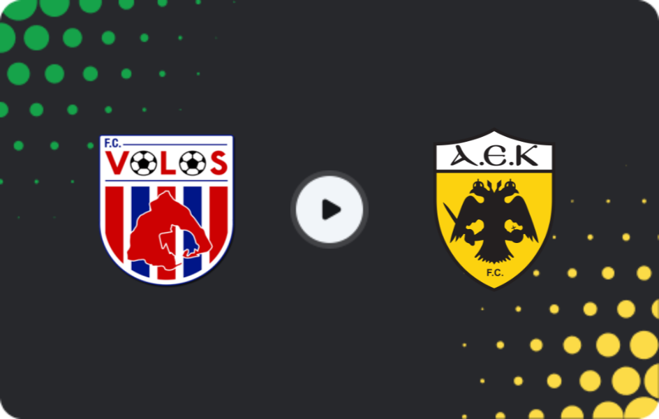 Where to watch Volos — AEK Athens, Super League, 01.03.2026