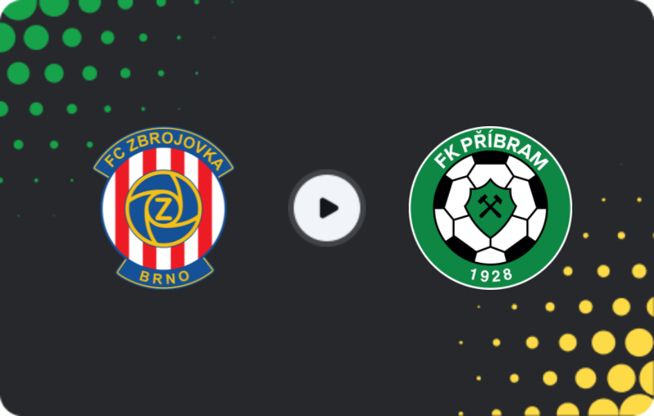 Where to watch Zbrojovka Brno — Příbram, FNL, 28.02.2026