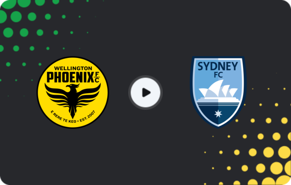 Where to watch Wellington Phoenix — Sydney, A-League, 01.03.2026