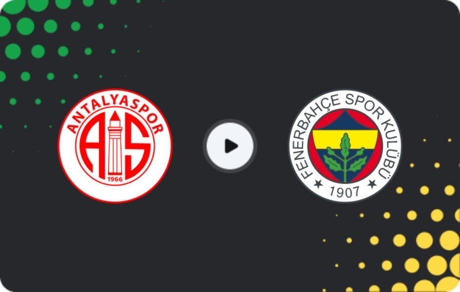 Where to watch Antalyaspor — Fenerbahce, Süper Lig, 01.03.2026