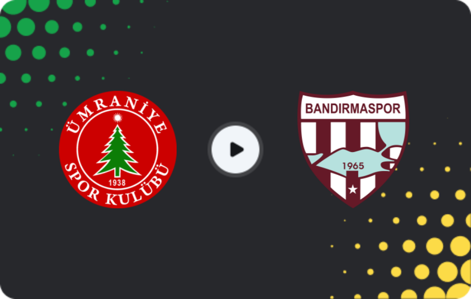 Where to watch Ümraniyespor — Bandırmaspor, TFF First League, 01.03.2026