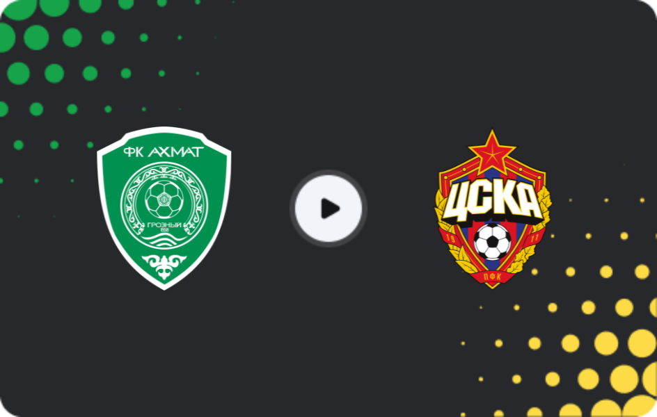 Where to watch Akhmat — CSKA Moscow, Premier League, 28.02.2026