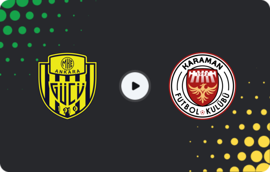 Where to watch Ankaragucu — Karaman FK, 2. Lig, 01.03.2026