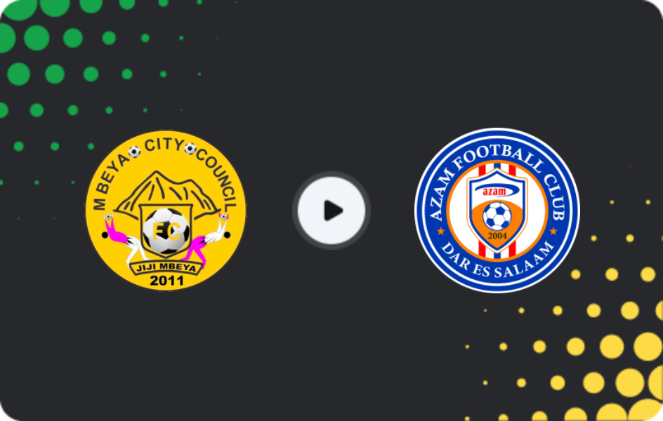 Where to watch Mbeya City — Azam, Ligi kuu Bara, 05.03.2026