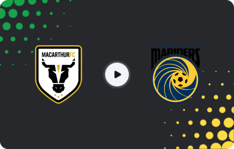 Where to watch Macarthur — Central Coast Mariners, A-League, 25.02.2026