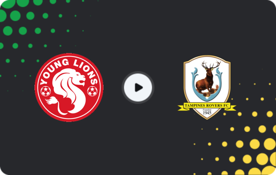 Where to watch Young Lions — Tampines Rovers, Premier League, 07.03.2026