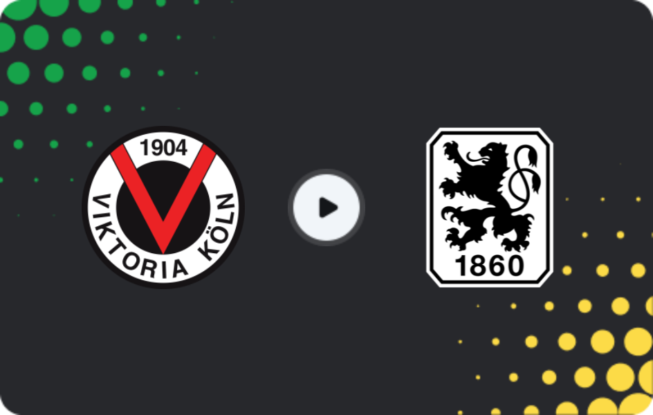Where to watch Viktoria Köln — 1860 München, 3. Liga, 07.03.2026