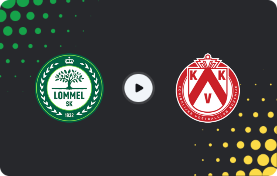 Where to watch Lommel United — Kortrijk, Challenger Pro League, 07.03.2026