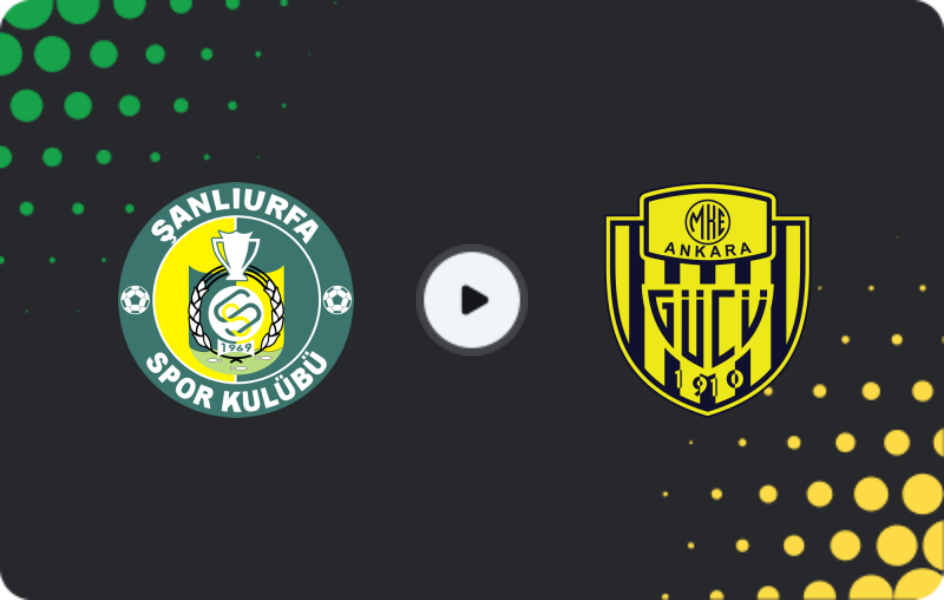 Where to watch Şanlıurfaspor — Ankaragucu, 2. Lig, 07.03.2026