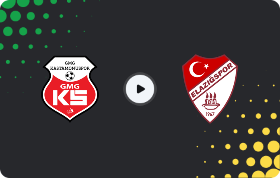 Where to watch Kastamonuspor — Elazığspor, 2. Lig, 07.03.2026