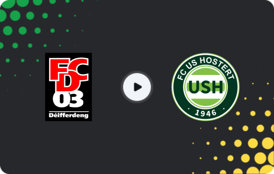 Where to watch FC Differdange 03 — US Hostert, National Division, 08.03.2026