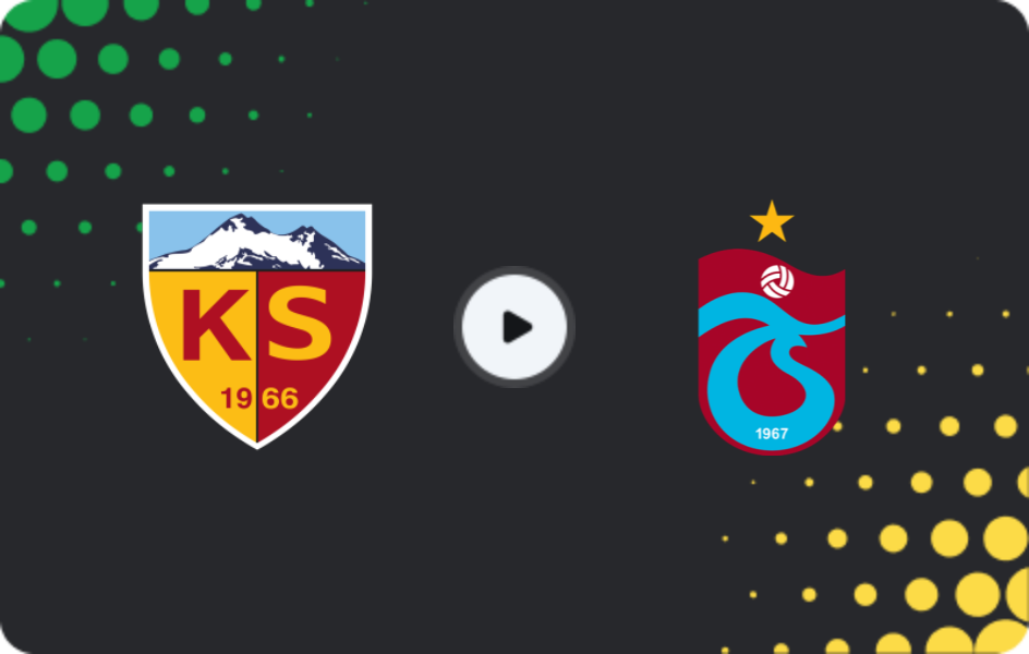 Where to watch Kayserispor — Trabzonspor, Süper Lig, 08.03.2026