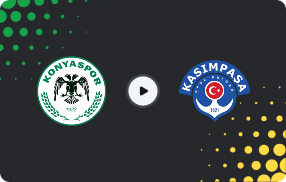 Where to watch Konyaspor — Kasimpasa, Süper Lig, 08.03.2026