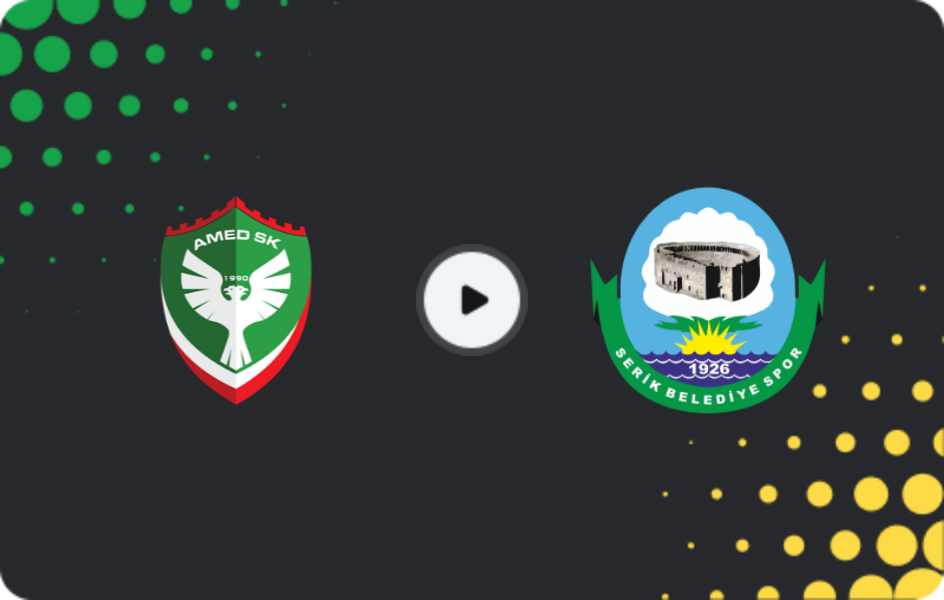 Where to watch Amed — Serik Belediyespor, TFF First League, 08.03.2026