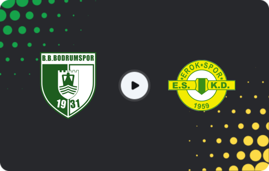 Where to watch Bodrumspor — Erokspor, TFF First League, 08.03.2026