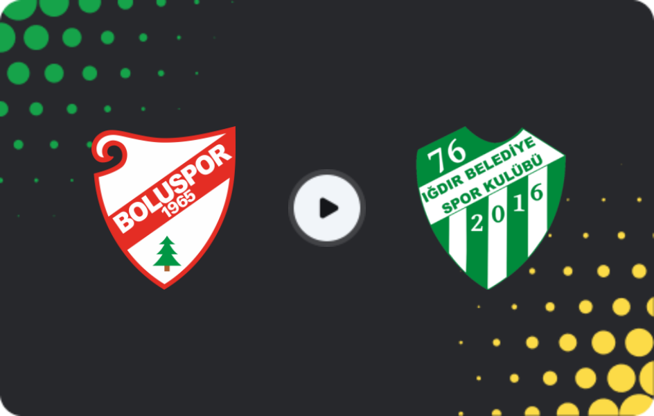 Where to watch Boluspor — Iğdır, TFF First League, 08.03.2026