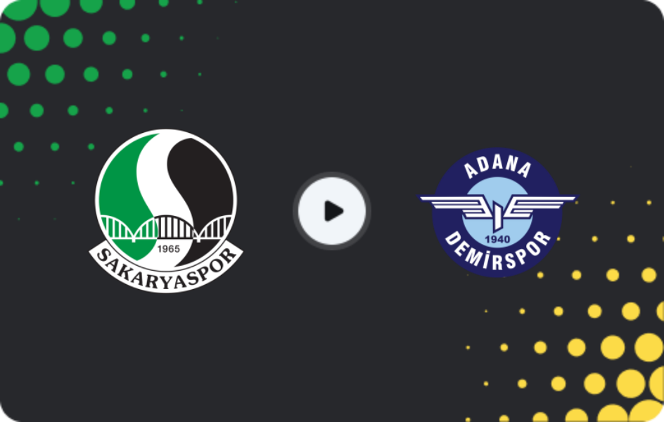 Where to watch Sakaryaspor — Adana Demirspor, TFF First League, 08.03.2026