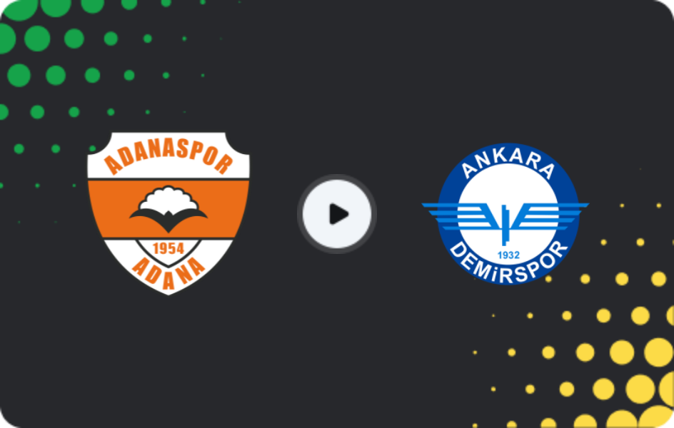 Where to watch Adanaspor — Ankara Demirspor, 2. Lig, 08.03.2026