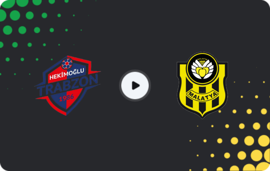 Where to watch Hekimoğlu Trabzon — Yeni Malatyaspor, 2. Lig, 08.03.2026