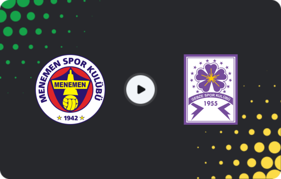 Where to watch Menemen — Güzide Gebze Spor, 2. Lig, 08.03.2026