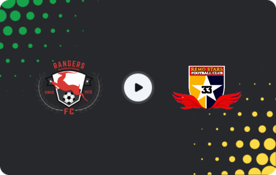 Where to watch Enugu Rangers — Remo Stars, NPFL, 09.03.2026