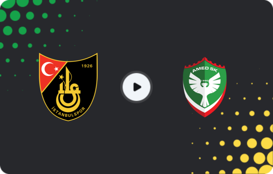 Where to watch İstanbulspor — Amed, TFF First League, 11.03.2026