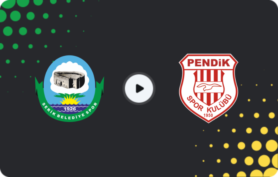 Where to watch Serik Belediyespor — Pendikspor, TFF First League, 11.03.2026