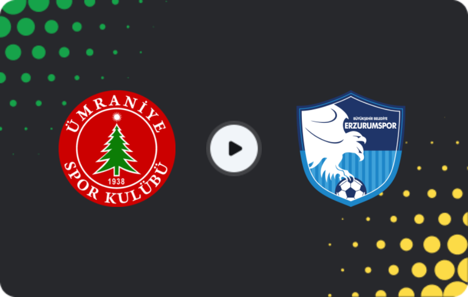Where to watch Ümraniyespor — Erzurumspor, TFF First League, 11.03.2026