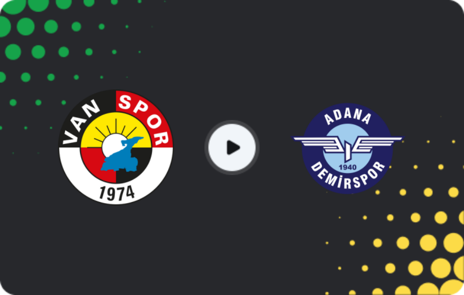 Where to watch Vanspor — Adana Demirspor, TFF First League, 11.03.2026