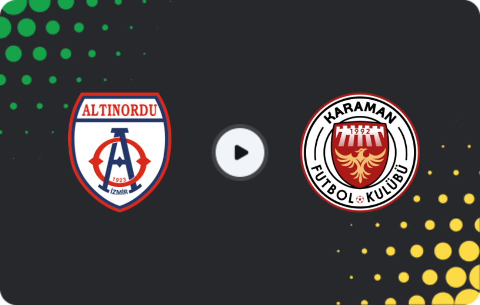 Where to watch Altınordu — Karaman FK, 2. Lig, 11.03.2026