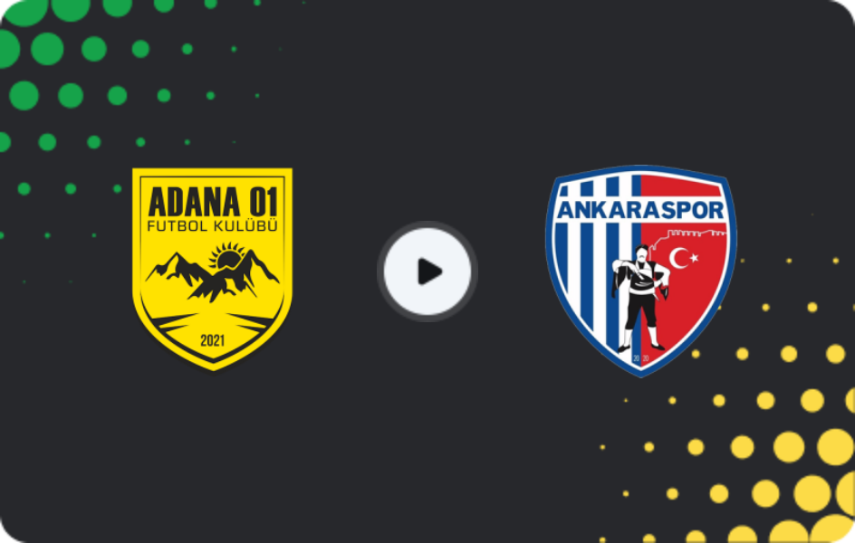 Where to watch Adana 01 FK — Ankaraspor, 2. Lig, 11.03.2026