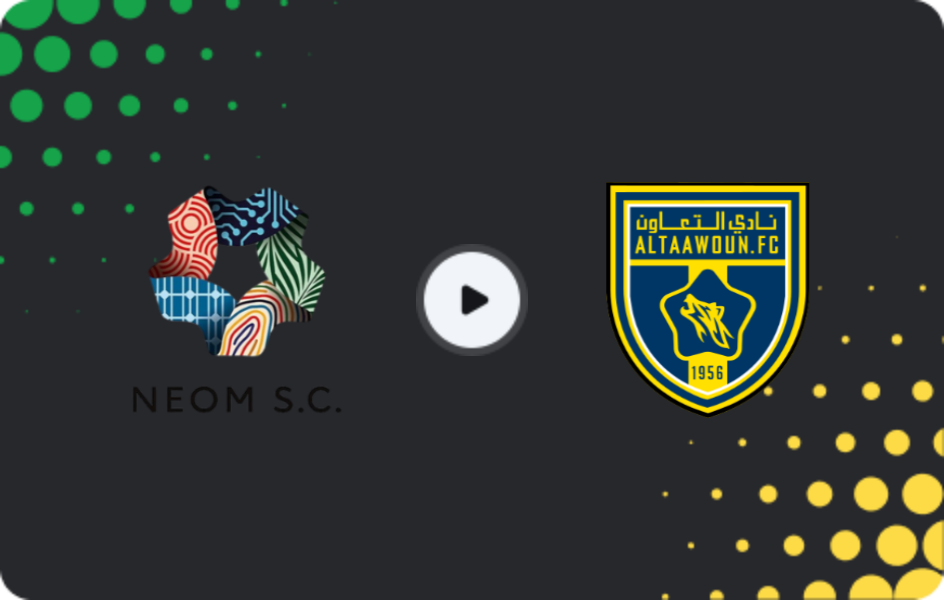 Where to watch Neom — Al Taawon, Pro League, 12.03.2026