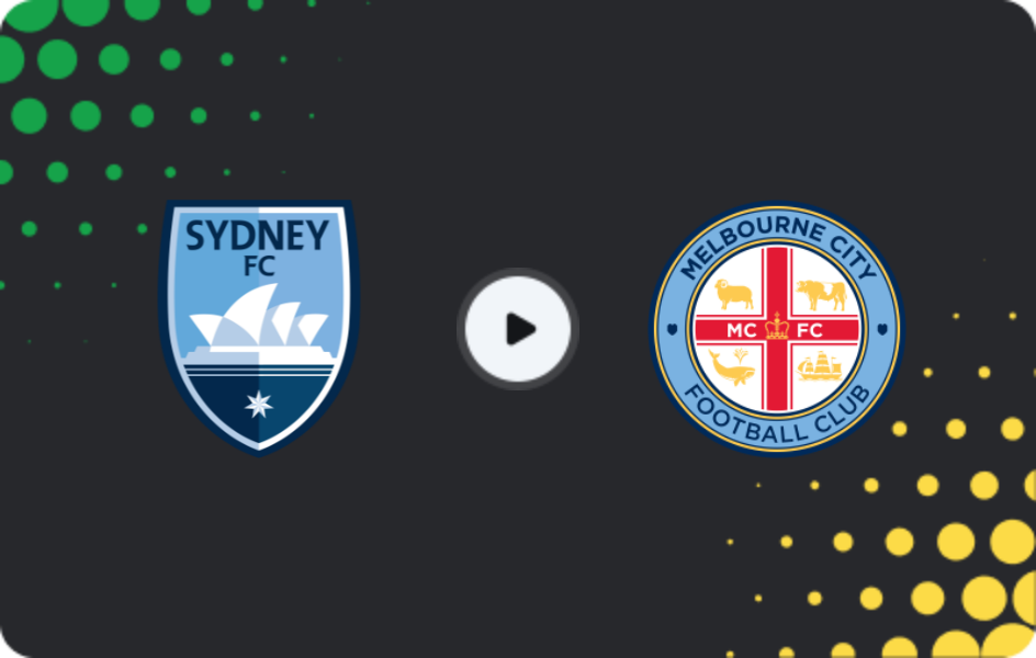 Where to watch Sydney — Melbourne City, A-League, 17.03.2026