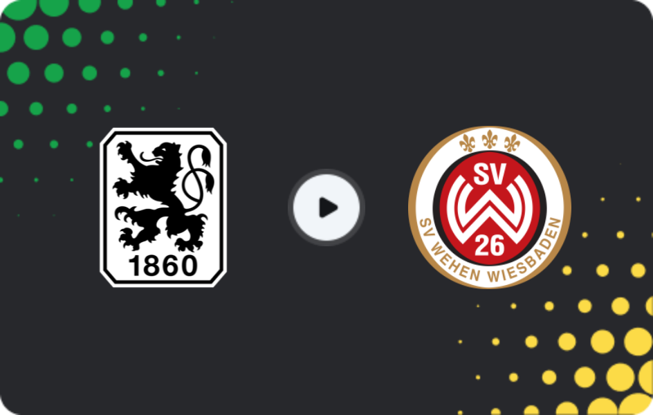 Where to watch 1860 München — SV Wehen, 3. Liga, 14.03.2026